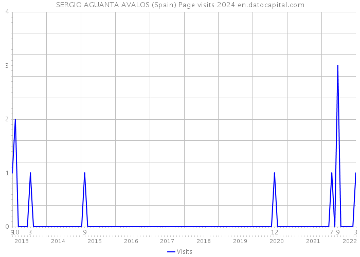 SERGIO AGUANTA AVALOS (Spain) Page visits 2024 