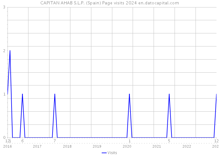 CAPITAN AHAB S.L.P. (Spain) Page visits 2024 