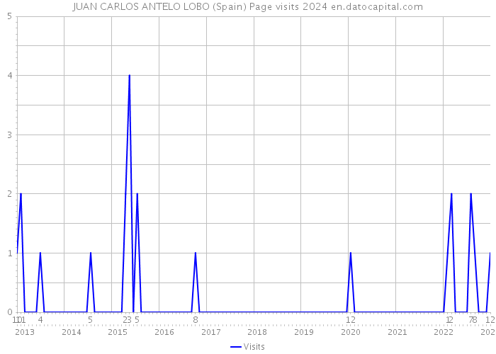 JUAN CARLOS ANTELO LOBO (Spain) Page visits 2024 