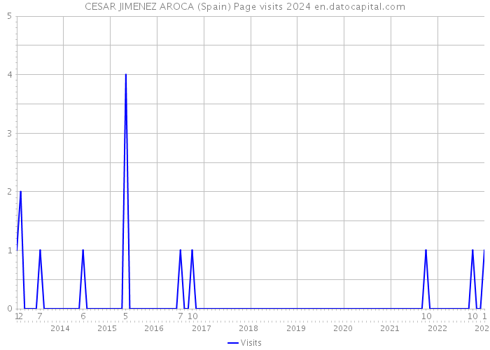 CESAR JIMENEZ AROCA (Spain) Page visits 2024 
