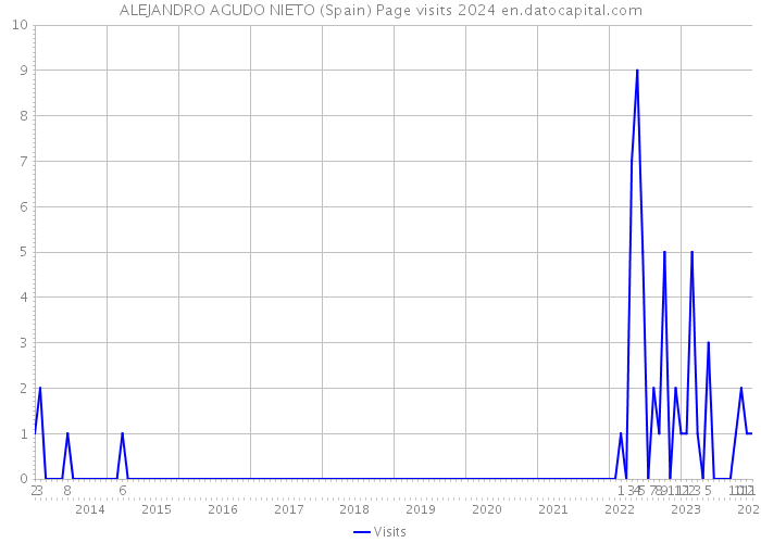 ALEJANDRO AGUDO NIETO (Spain) Page visits 2024 