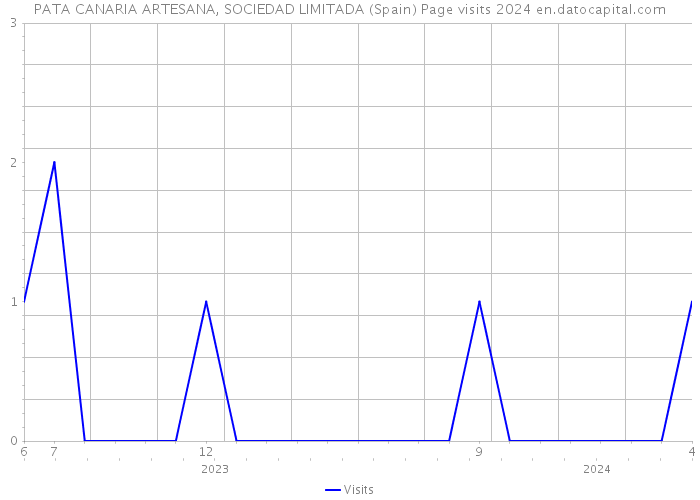 PATA CANARIA ARTESANA, SOCIEDAD LIMITADA (Spain) Page visits 2024 