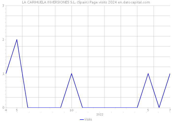 LA CARIHUELA INVERSIONES S.L. (Spain) Page visits 2024 