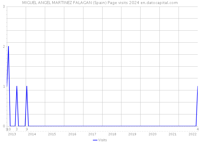 MIGUEL ANGEL MARTINEZ FALAGAN (Spain) Page visits 2024 
