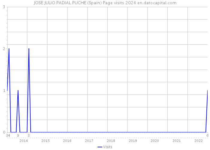 JOSE JULIO PADIAL PUCHE (Spain) Page visits 2024 