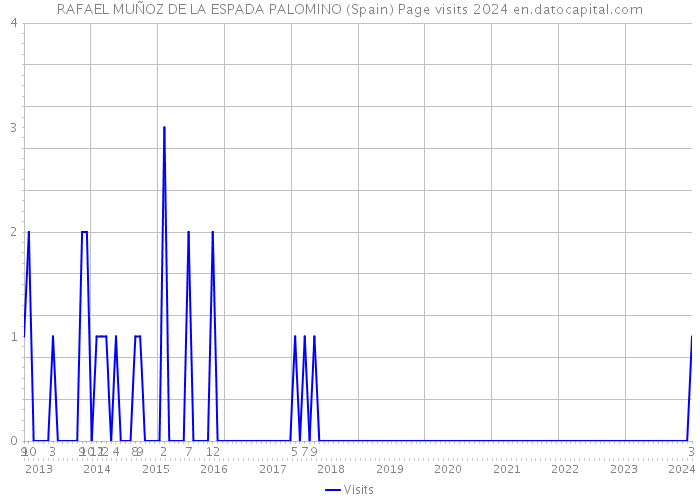 RAFAEL MUÑOZ DE LA ESPADA PALOMINO (Spain) Page visits 2024 