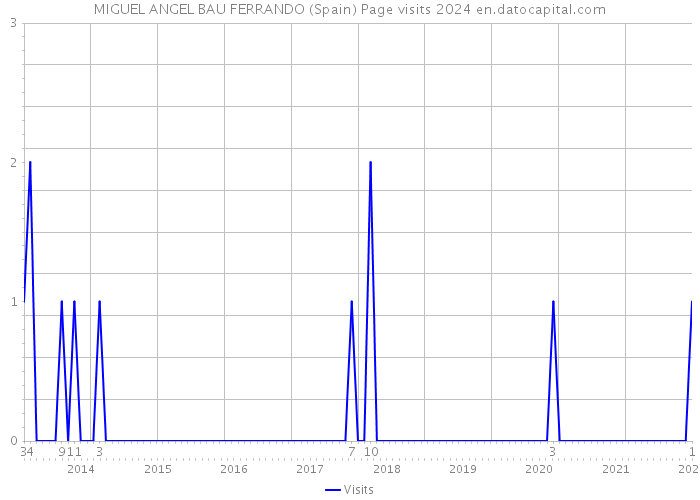 MIGUEL ANGEL BAU FERRANDO (Spain) Page visits 2024 