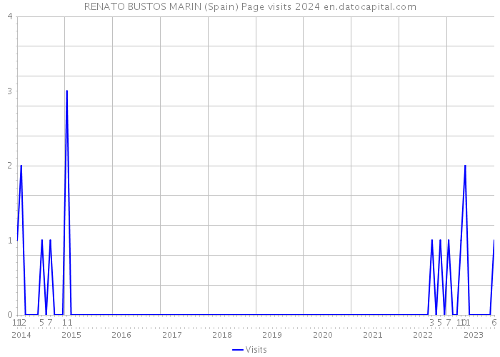 RENATO BUSTOS MARIN (Spain) Page visits 2024 