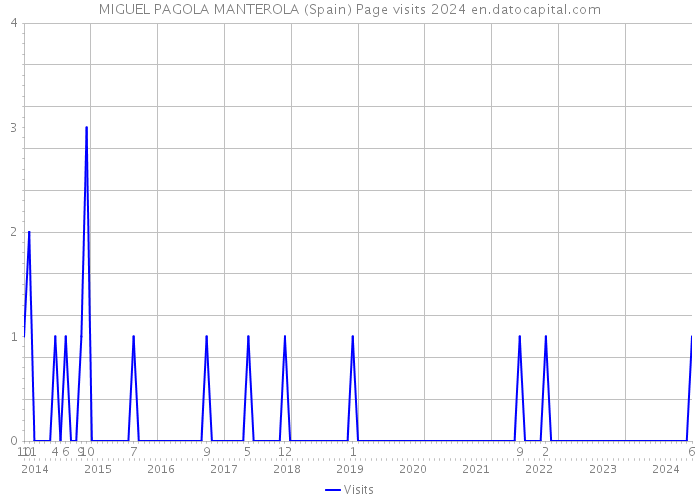 MIGUEL PAGOLA MANTEROLA (Spain) Page visits 2024 