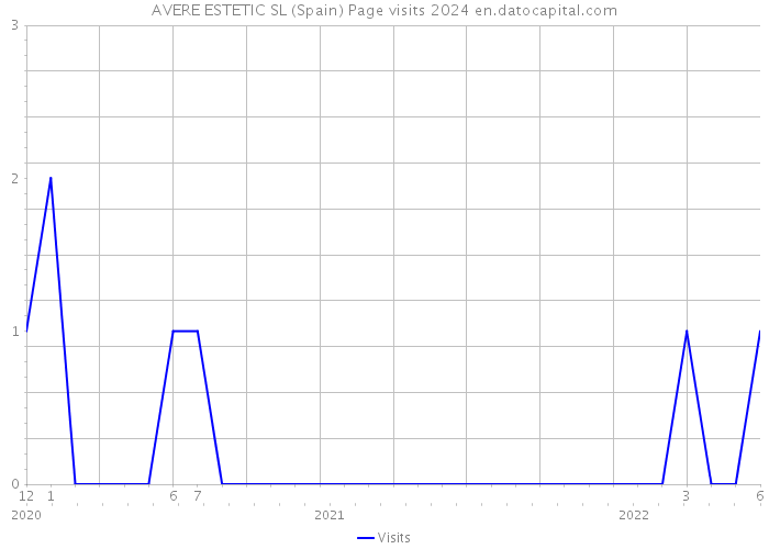 AVERE ESTETIC SL (Spain) Page visits 2024 
