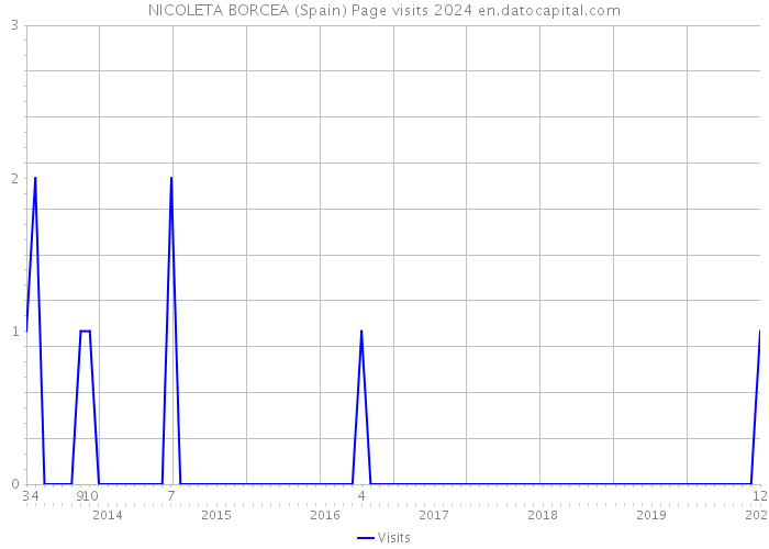 NICOLETA BORCEA (Spain) Page visits 2024 