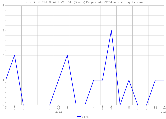 LEXER GESTION DE ACTIVOS SL. (Spain) Page visits 2024 