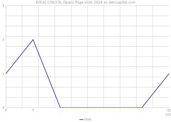 EXKAL COILS SL (Spain) Page visits 2024 