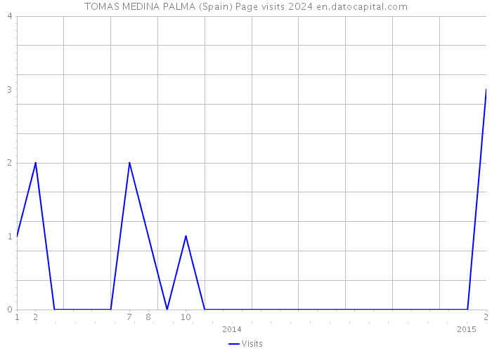 TOMAS MEDINA PALMA (Spain) Page visits 2024 