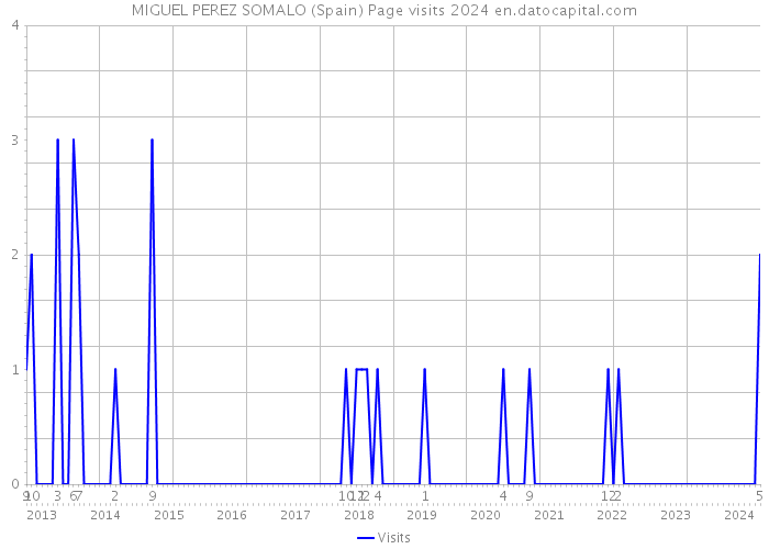 MIGUEL PEREZ SOMALO (Spain) Page visits 2024 