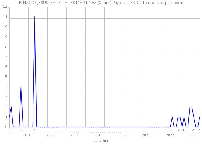 IGNACIO JESUS MATELLANES MARTINEZ (Spain) Page visits 2024 