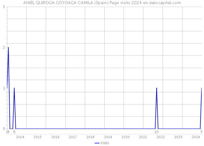 ANIEL QUIROGA GOYOAGA CAMILA (Spain) Page visits 2024 
