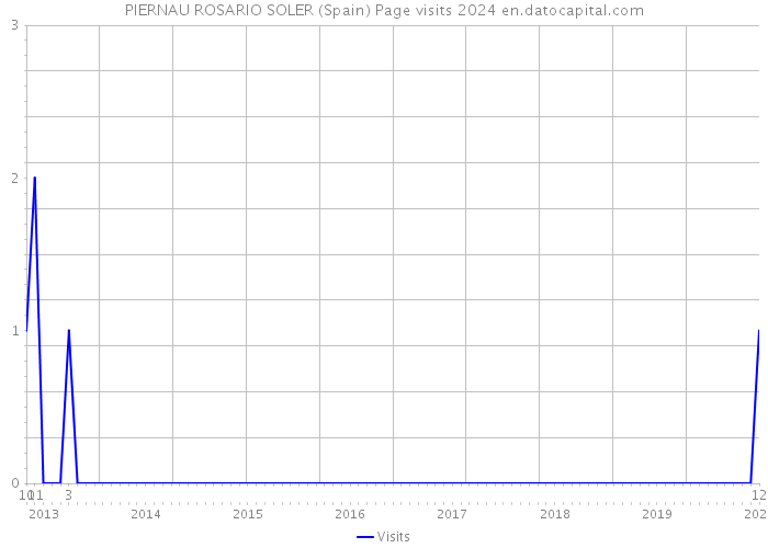 PIERNAU ROSARIO SOLER (Spain) Page visits 2024 