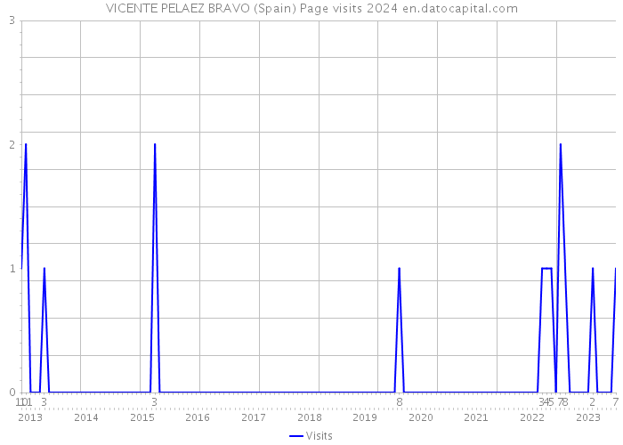 VICENTE PELAEZ BRAVO (Spain) Page visits 2024 