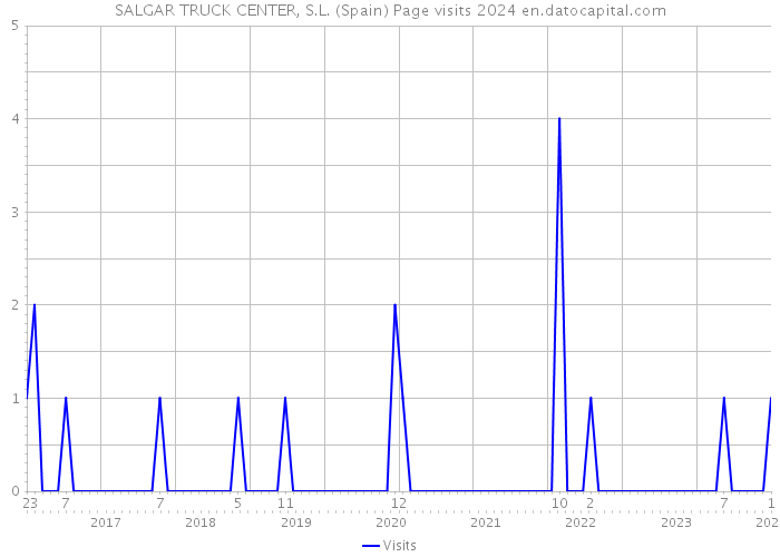 SALGAR TRUCK CENTER, S.L. (Spain) Page visits 2024 