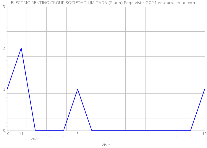 ELECTRIC RENTING GROUP SOCIEDAD LIMITADA (Spain) Page visits 2024 