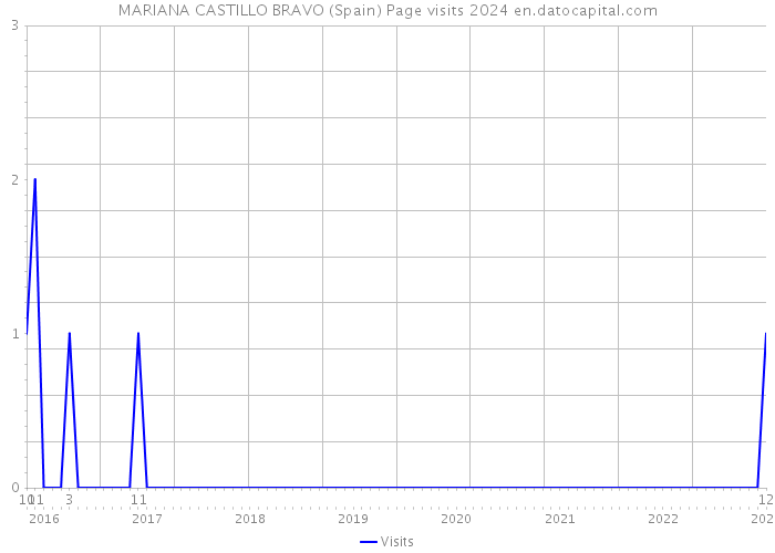 MARIANA CASTILLO BRAVO (Spain) Page visits 2024 