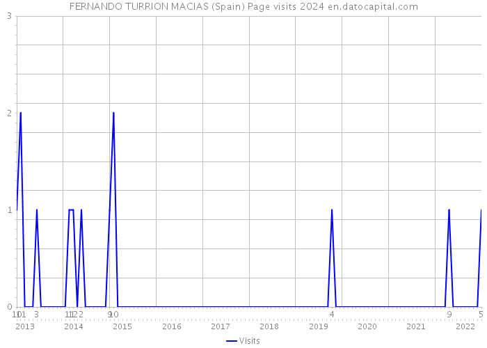 FERNANDO TURRION MACIAS (Spain) Page visits 2024 