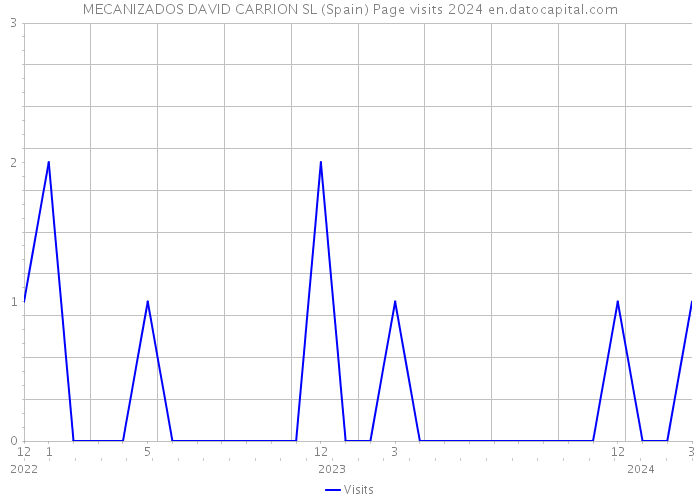 MECANIZADOS DAVID CARRION SL (Spain) Page visits 2024 