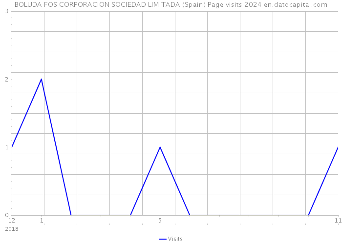 BOLUDA FOS CORPORACION SOCIEDAD LIMITADA (Spain) Page visits 2024 
