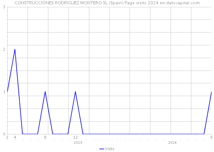 CONSTRUCCIONES RODRIGUEZ MONTERO SL (Spain) Page visits 2024 