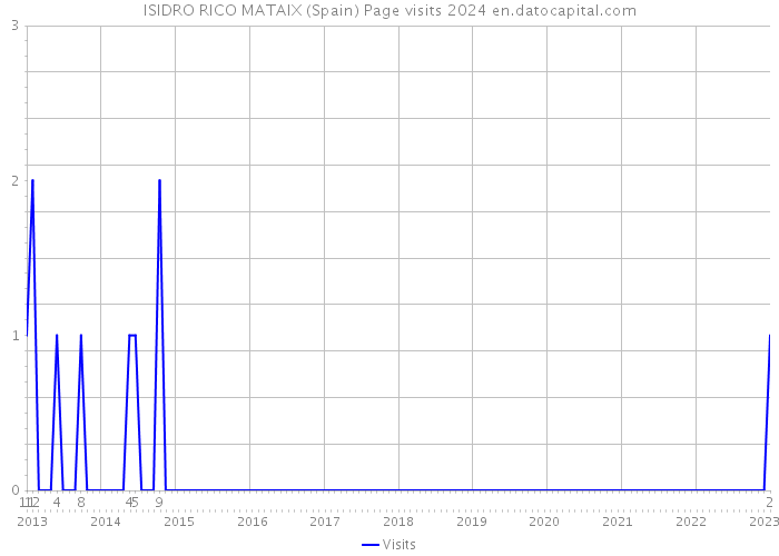 ISIDRO RICO MATAIX (Spain) Page visits 2024 