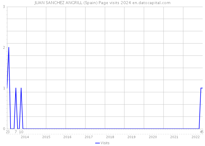 JUAN SANCHEZ ANGRILL (Spain) Page visits 2024 