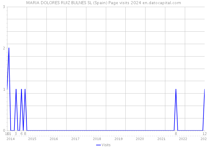 MARIA DOLORES RUIZ BULNES SL (Spain) Page visits 2024 