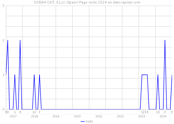 OCEAN CAT, S.L.U. (Spain) Page visits 2024 