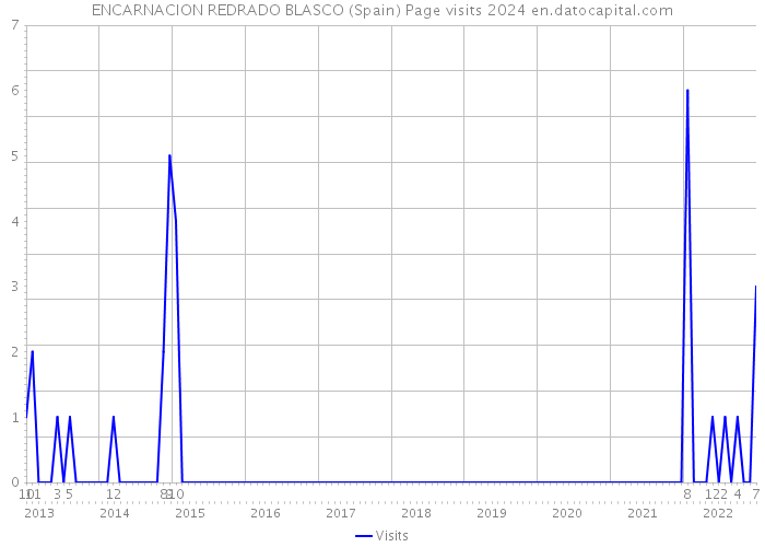ENCARNACION REDRADO BLASCO (Spain) Page visits 2024 