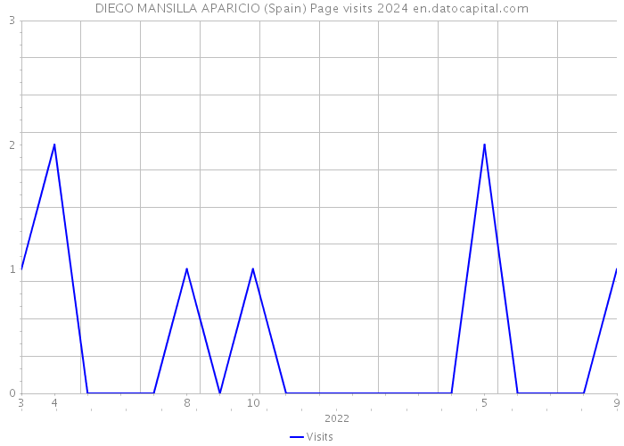 DIEGO MANSILLA APARICIO (Spain) Page visits 2024 