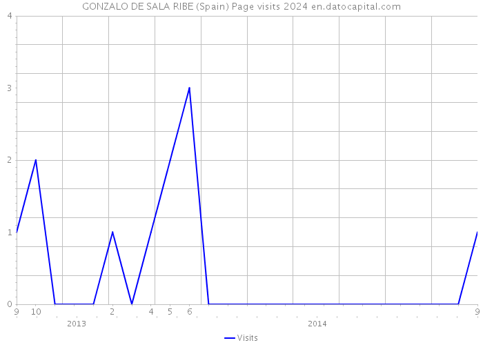 GONZALO DE SALA RIBE (Spain) Page visits 2024 