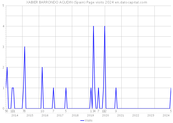 XABIER BARRONDO AGUDIN (Spain) Page visits 2024 