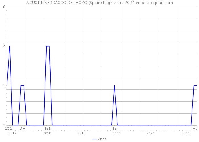AGUSTIN VERDASCO DEL HOYO (Spain) Page visits 2024 