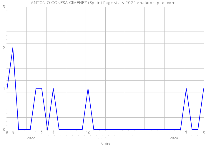 ANTONIO CONESA GIMENEZ (Spain) Page visits 2024 