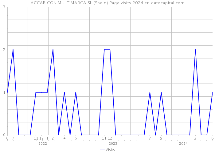 ACCAR CON MULTIMARCA SL (Spain) Page visits 2024 