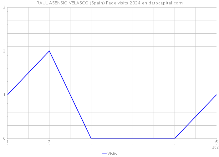RAUL ASENSIO VELASCO (Spain) Page visits 2024 