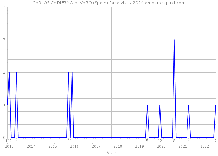 CARLOS CADIERNO ALVARO (Spain) Page visits 2024 