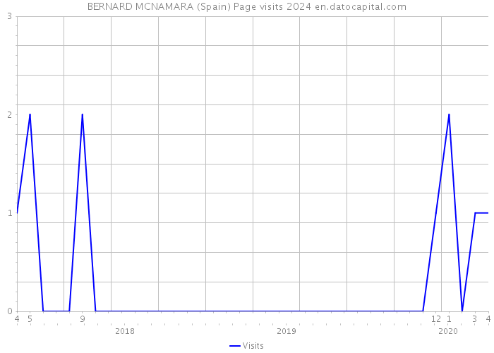 BERNARD MCNAMARA (Spain) Page visits 2024 