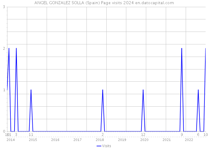 ANGEL GONZALEZ SOLLA (Spain) Page visits 2024 