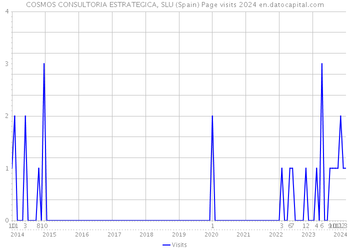 COSMOS CONSULTORIA ESTRATEGICA, SLU (Spain) Page visits 2024 