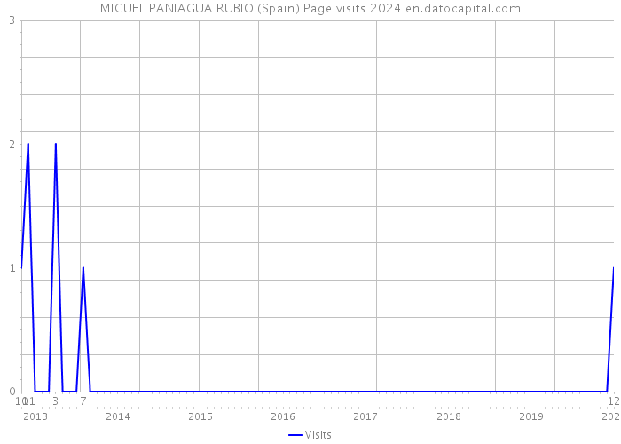 MIGUEL PANIAGUA RUBIO (Spain) Page visits 2024 