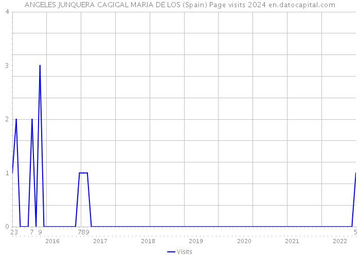 ANGELES JUNQUERA CAGIGAL MARIA DE LOS (Spain) Page visits 2024 