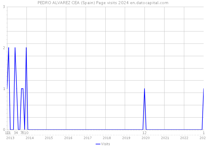 PEDRO ALVAREZ CEA (Spain) Page visits 2024 