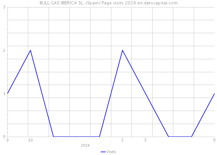 BULL GAS IBERICA SL. (Spain) Page visits 2024 